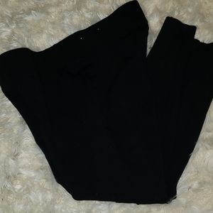 LOFT black ponte leggings in black